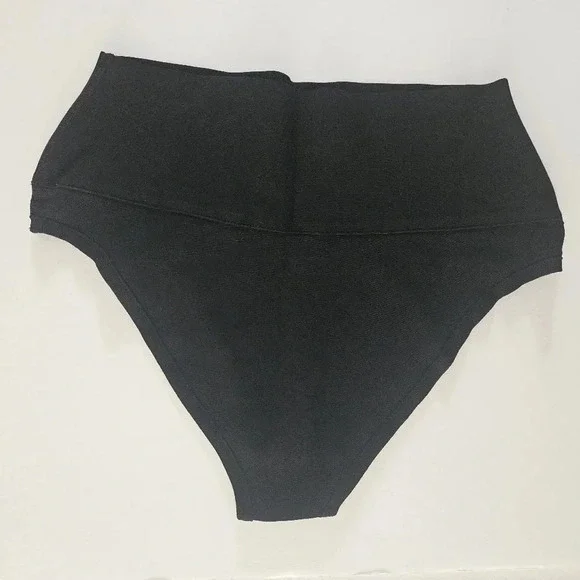 Skims Knit Beachwear High Waisted Bottom - Onyx - Picture 4 of 6